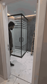 أعمالنا في منطقة الكرادة  شاورات زجاج 10  ملم مقسى  اكسسوارات ضمان 5 س...