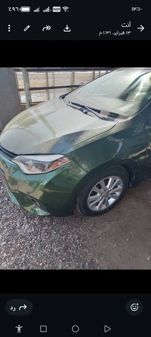 السلام عليكم ورحمة الله وبركاته  كورله امريكي لون زيتوني رقم بغداد  موديل 14 للبيع السعر  115 وبيه مجال مكان بغداد راشديه  قرب مطعم  ضفاف دجله تصال***********
