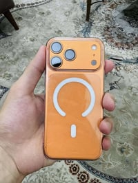 ايفون 17ابرو ماكس بطاريته 100مشحون ١٨مره برتقالي عربي شرق اوسط مكاني ب...