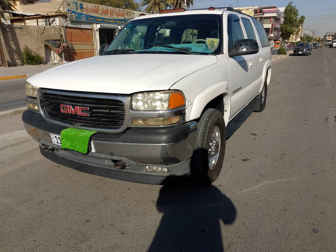 السلام عليكم ورحمه الله وبركاته من رخصت مدير الكروب المحترم سياره موديل 2002 فحل 8 برقي مكفولة من كل عيب رقم بغداد نكليزي لى 2030 بسمي شرط التحويل مكاتبه مروري مكينه 5300 كير 1000 كفاله تخم تايرات وباتري و دينمو و ضفيره جدد قبل 20 يوم شادهن و تبريد شغال حداديه خير من الله سياره مكفوله من الكص ونقل الجثة 
ومن الحادث اكرر وكول سياره مكفوله شرط التحويل 
مكان السيارة بغداد الزعفرانية أربع شوارع 
السعر 110 بيها مجال الطبيين و عذرا على الإطالة 
***********
