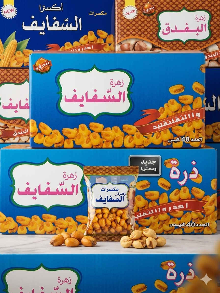 حب السفايف
تريد أرقى أنواع الكرزات والمكسرات؟ تريد طعم يذكرك بأيام زمان؟
شركة (زهرة البندقة كرزات ومكسرات السفايف )تقدم لكم تشكيلة 
 المميزة.. طعم، نظافة، وسعر مناسب جداً!
✅ ، مكسرات مشكلة، وكل ما يتمناه گلبك.
✅ توصيل سريع وتعامل راقي.
جرب مرة.. وراح تصير زبوننا كل مرة! 😉
📞 للحجز: ***********
💬 واتساب: ***********

