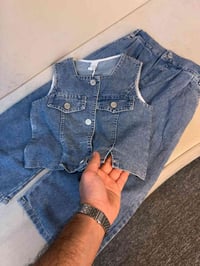 سوت جينز • صيفي • مقاسات ٣-٨