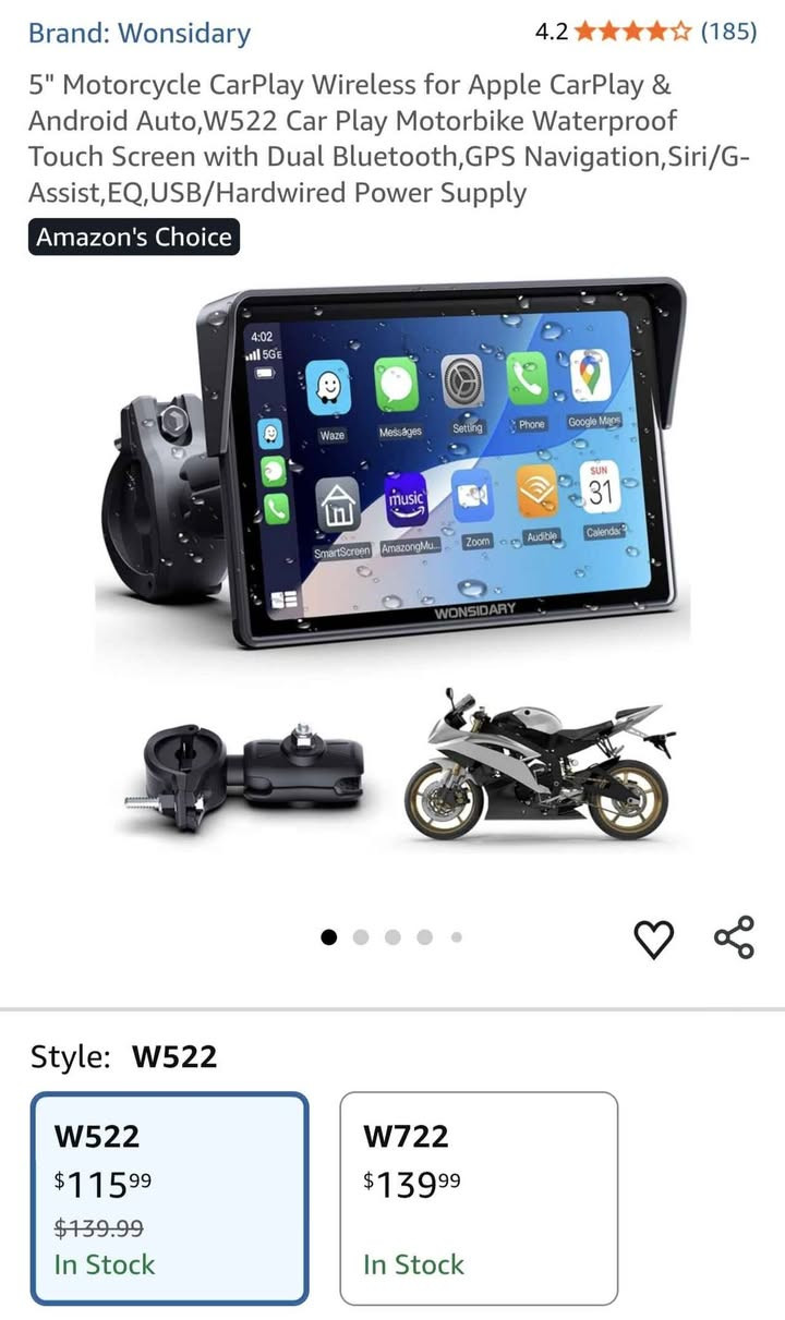 Wonsidary W522
کارپلەی تایبەت بە ماتۆڕسکیل
نوێیە بەکارنەهاتووە

تایبەتمەندیەکانی:-
شەشەی 5 ئینج تەچ سکرین
دژە ئاوە بە IP67
دەبڵ بلتوس + Gps
بۆ ئەندرۆید و ئایفۆن ئەبێت
میمۆریە
بەرگەی کەشوهەوای سارد و گەرم ئەگرێت لە 20- تاوەکو 70 پلەی سیلیزی
ئەبسترێت لە usb یان پاتری بە دڵی خۆت

نرخ:- 60 هەزار (نرخی خۆی 116 دۆلارە)
ژ.م:- ***********
گەیاندن هەیە بۆ هەموو شارەکان حلبجة, السليمانية
