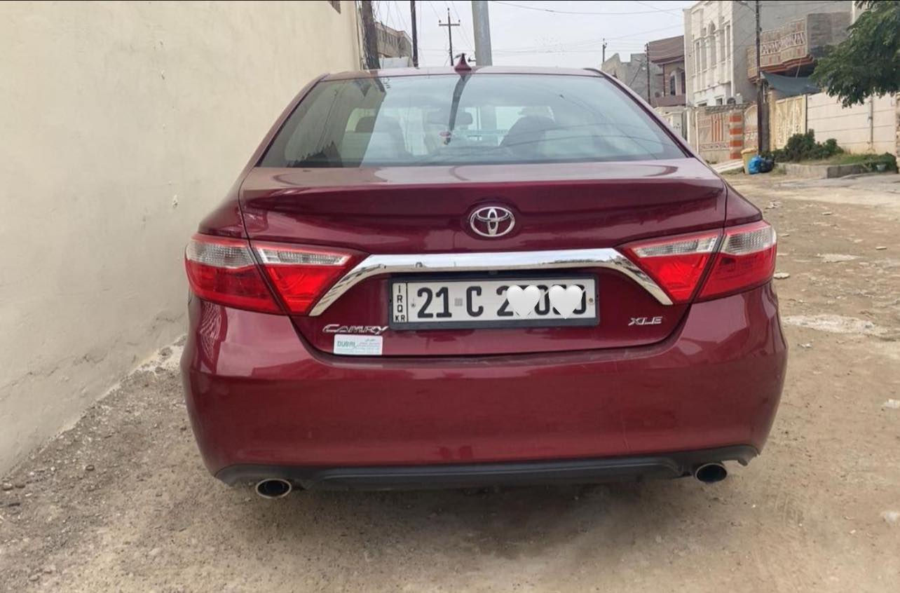 السلام وعليكم
 كامري للبيع 2017 امريكي ضرر جاملغ ايمن وايسر وبنيد بخ توحيد لون ايرباكات راجع سستم 
فول مواصفات XSE رادارات كشنات تدفئه فول زنون فتحه سقف بصمه محرك كير شرط صدر حداديه تايرات شرط ويل كب اڤلون رقم سليمانيه بسمي تحويل ثاني يوم 
سعر 150وبيها مجال
مكان السياره صلاح الدين بيجي-تكريت
*********** هاتف
***********واتساب
