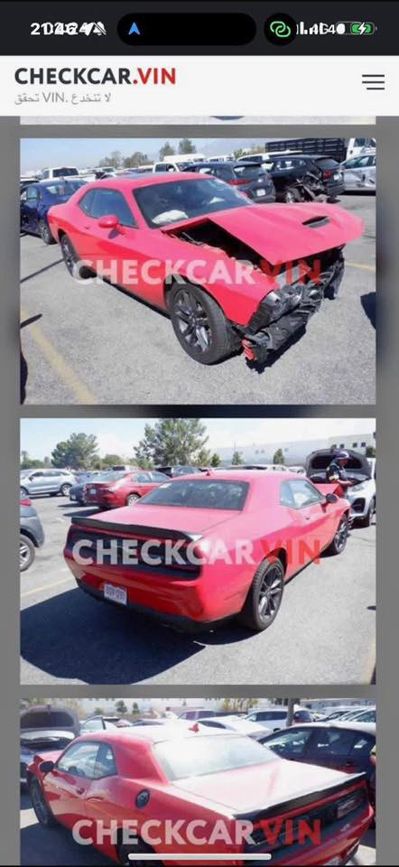 Dodge Challenger GT 2021
دوج جالنجر جي تي بلاس اعلى مواصفات فول 1/1
الموديل : 2021 
العداد 74 الف 
عدد الاحصنه 300Hp ستوك 
المحرك : V6 / 3600 cc
الكير : اوتماتيك 8 نمر 
الون :  احمر طماطي 
الحالة او نوع الضرر : جاملغ وبنيد بدون دواخل نهائيا 

مكينه كير كاردن اكسل كهربائيات كفاله ☑️
لغود وشواصي بدون دواخل نهائيآٓ كفاله

الـــــمـــواصــفـــــات  والاضافات 

تشغيل عن بعد 
نقطه عمياء و ردار جانبي ردار خلفي 
ترحيب عند الاقتراب 
خزن كشنات وضعيتين حفظ
شاشة كبيرة
هيتر بلمري 
بصمه
فتحة سقف 
ويل 20 
 تحكمات ستيرن 
كاميرا دوارة 
حساسات خلفيه بلاد
شفتات ستيرن
كشنات كهربائي
كشنات حضن 
كشنات وجلد 
قطعتين تبريد امامي خلفي 
سستم صوت البين
وبعد بيه مواصفات هواي بلاس الاخير .. 

الاضافات 

برمجه اون لاين وكاله يم مصطفى ايكل ع 
الداينو وتحديثات الوكاله كامله مكملة يمه
سستم كاربون فايبر كامل لل داخل 
دركة استيرن كاربون فايبر اصلي 1800$ طلب خاص تصميم من امريكا

عليه ادامه كامله فيت بام وبلكات وصدر امامي وخلفي وتخم وتايرات جدد 800$ تو ساير جديد وباتري كامله وعليه بوليش ونانو سيراميك 

السعر : 170ورقه وبيه مجال للشراي بسيط 💵💸
الموقع : بغداد المنصور 
تصال فقط ***********
