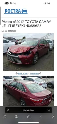 كامري XLE • ٢٠١٧ • حادث