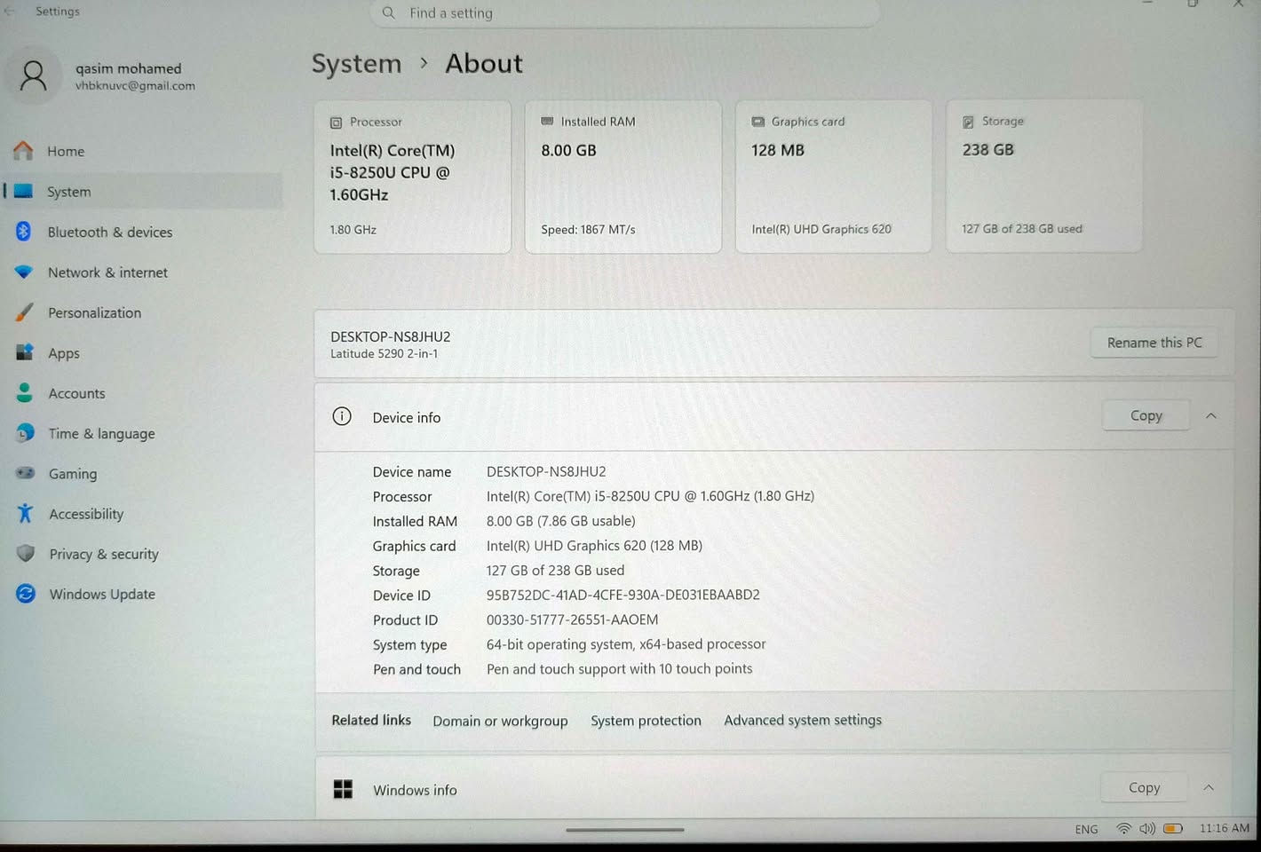 إقرأ المنشور زين .....
لابتوب تابلت Dell latitude 5290 2in1 
لابتوب تابلت كيبورد منفصل 
هارد256
رام 8
كارت الشاشه 4 متصل 
WiFi
Bluetooth 
كامرة أمامية و خلفية 
ماوس وايرلس 
قلم لمس
شاحنه اصلية 
حقيبة 
التابلت نظيف جدا استخدام قليل 
ملاحظة. لاينفع للألعاب 📢 لا ينفع للألعاب 📢 لا ينفع للألعاب 
يفيد للدراسة و المحاضرات و البحوث و العمل 
برامج الأوفيس و التواصل الاجتماعي 
للاستفسار الاتصال على الرقم 
*********** ديوانية, القادسية
