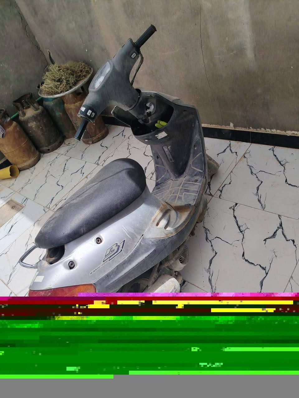 دراجة بيجي شغاله مابيها شي للبيع
***********

