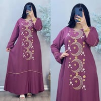 دشداشه نسائي • كشمير ايطالي • مقاسات 2XL-5XL