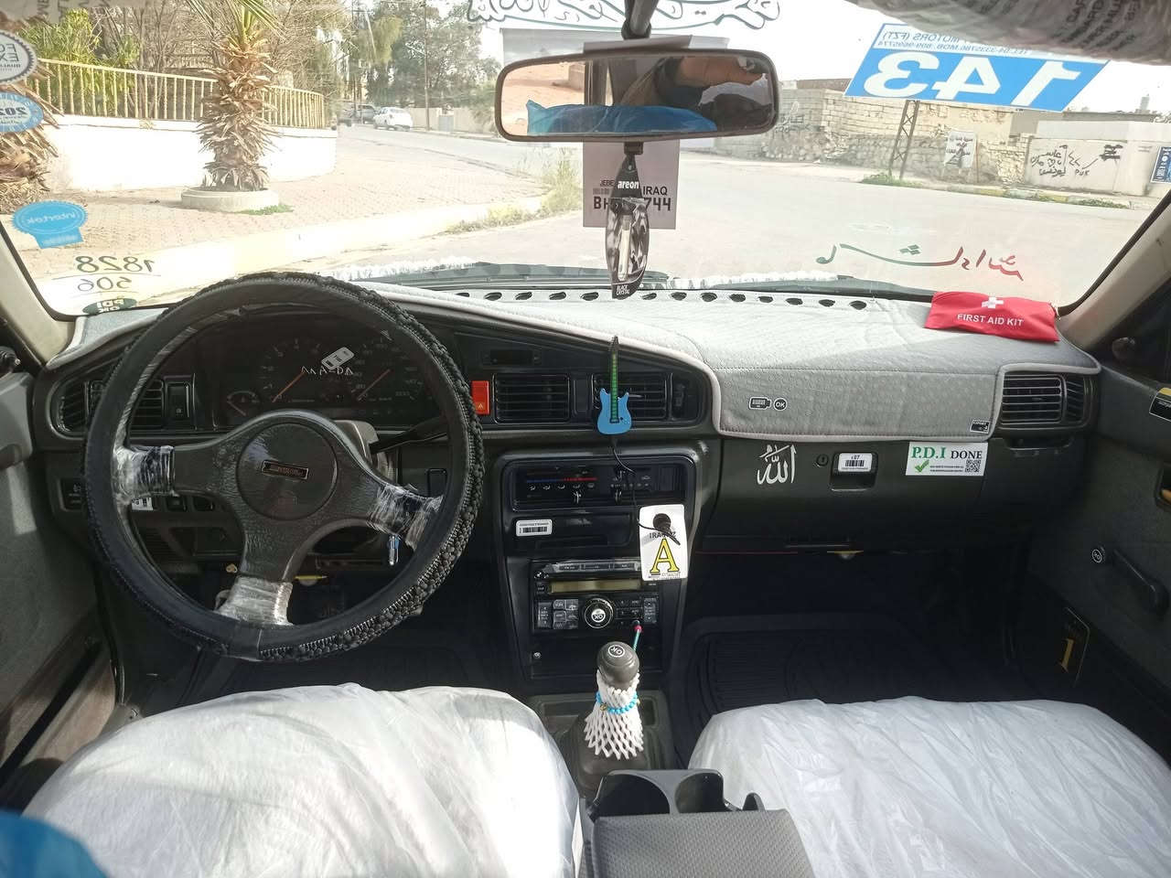 مازدا للبيع موديل 1991 محرك 8 بخ بشرط 
بدون ضريه بدون خياس مصبوغ عام للجماليه تغير لون فقط سياره حيل حلوه رقم سليمانيه دولي سنويه لحد 2030 شرط تحويل وكاله بدون اي نقص مال بيت احلا من صور سعر 41 مجال 
*********** عنوان كركوك سرايي خابر تحياتي للجميع
