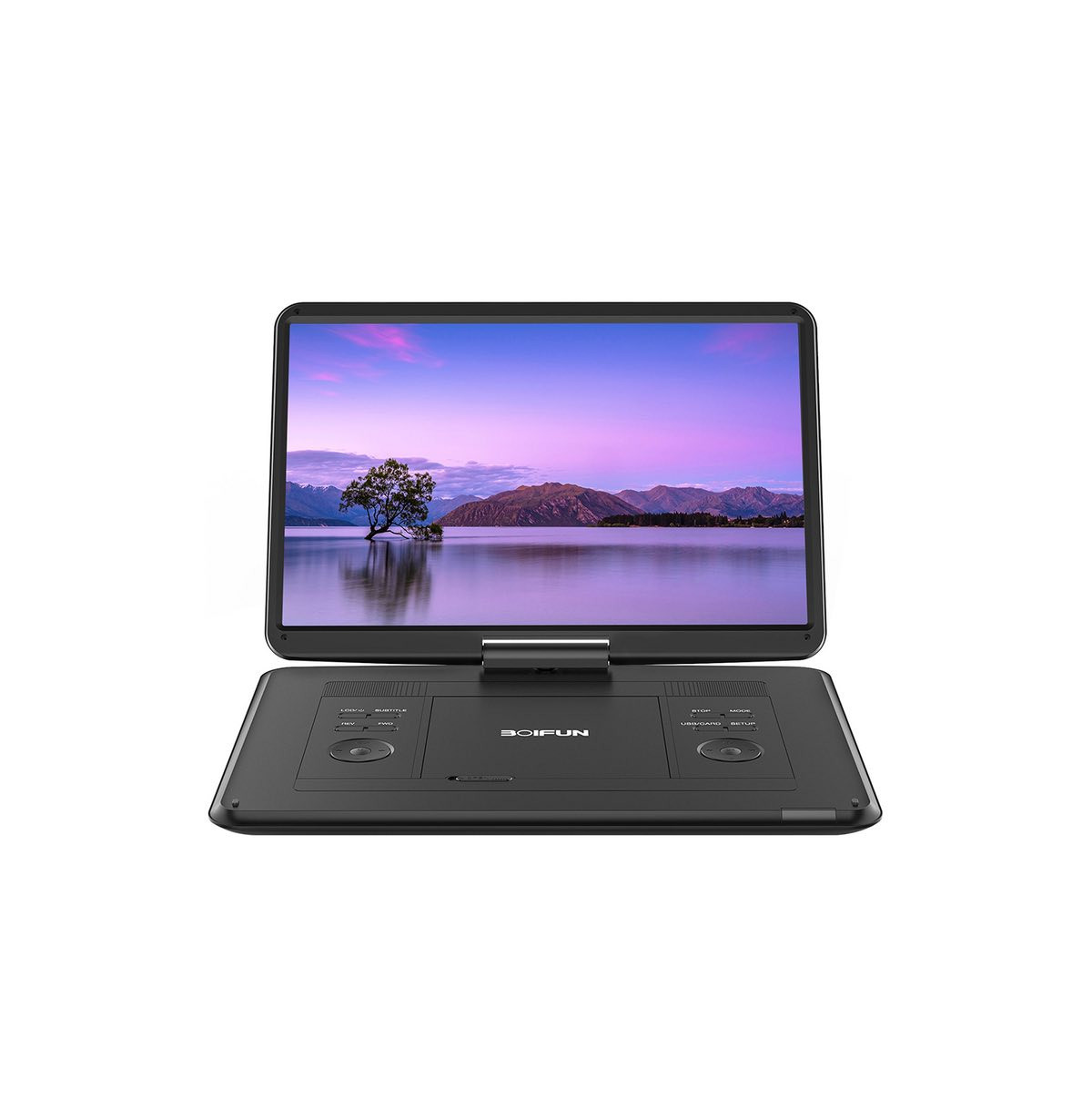 Boifun BFN-161. 
الشاشة: يتميز بشاشة HD دوارة مقاس 15.6 بوصة يمكن تدويرها 270 درجة وقلبها 180 درجة.
البطارية: يحتوي على بطارية قابلة لإعادة الشحن بسعة 5000 مللي أمبير تدوم حتى 6 ساعات من التشغيل.
التوافق: يدعم تنسيقات متعددة بما في ذلك DVD، CD، VCD، ويدعم تشغيل الملفات عبر USB وبطاقة SD.
المميزات: يحتوي على وظيفة ذاكرة نقطة ال


**إذا كنت صاحب هذا الإعلان وتريد حذفه لأي سبب، رجاءا أرسل رسالة إلى الدعم الفني**