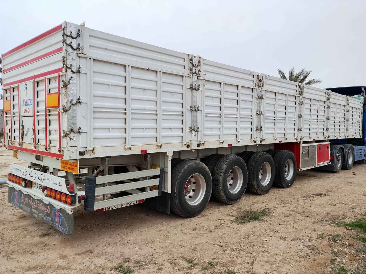 تريله عراق 25شهر 1تخم تاير ويل كروم مشتعله العربانه شهرين  السعر 225شدتين التفاصيل اتصل على الرقم ***********
