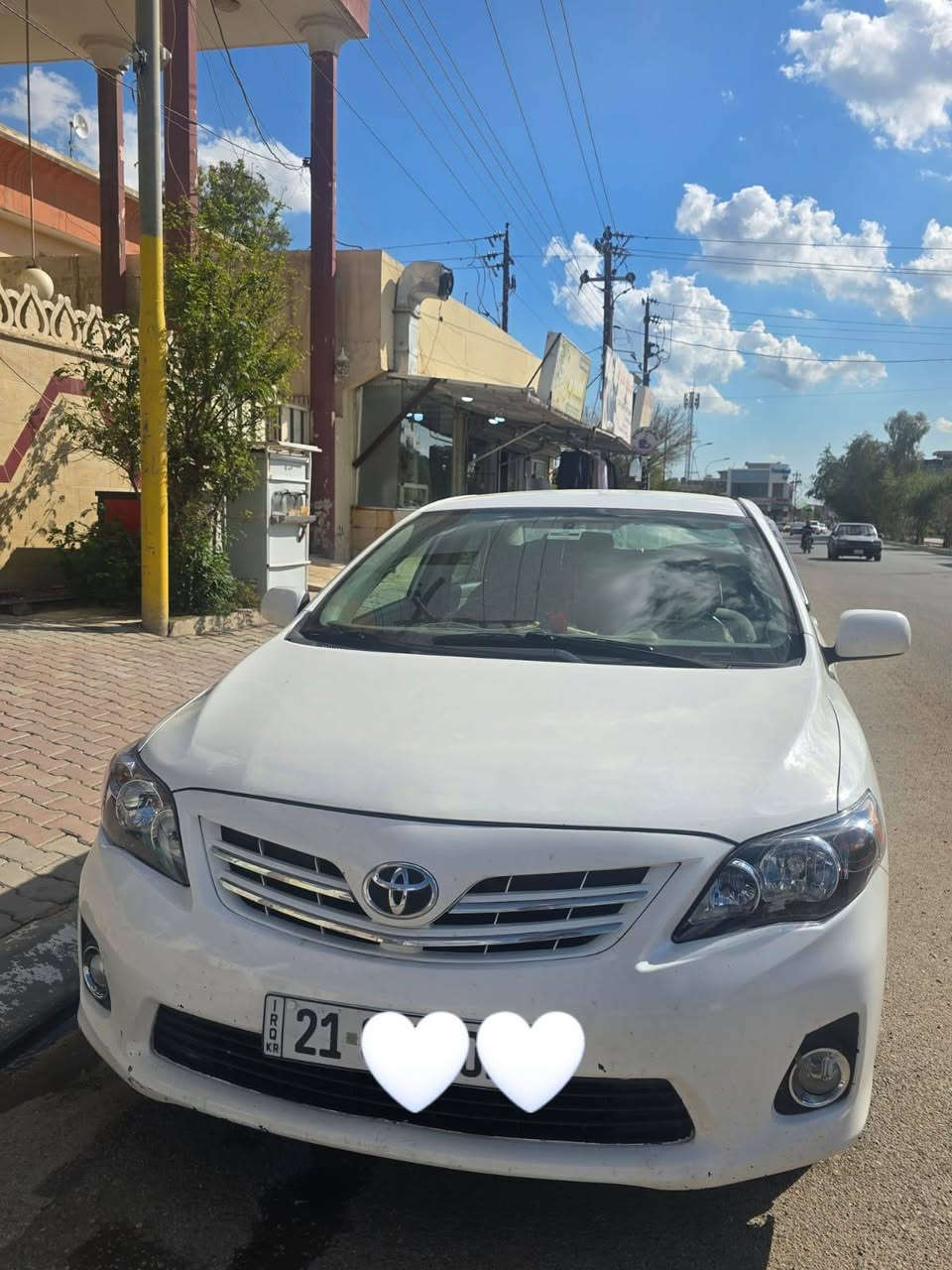 سلام عليكم سياره كورلا للبيع رقم شمالي قطعتين صبغ فقط موديل 2010 سعر 120 بيها مجال مكان كركوك ***********
