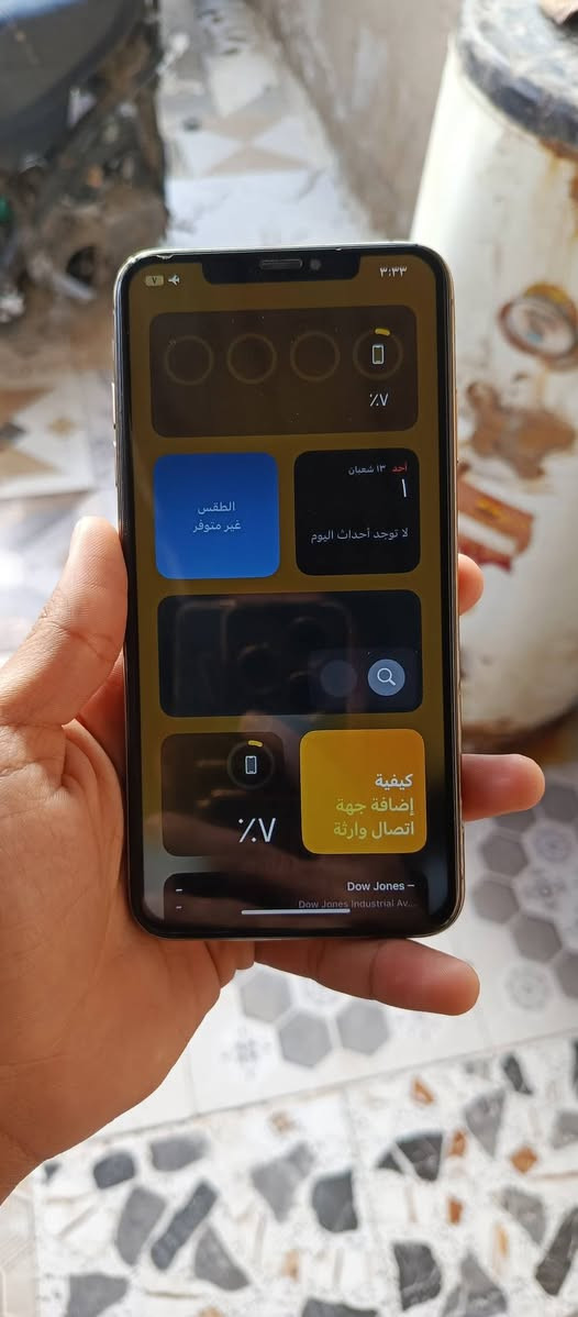 السلام عليكم.
ايفون xs max
الذاكره 256
مبدل بطاريه فقط 
والكامره الخلفيه واگفه ينراد تحديث فلوس التحديث تاخذهه من عندي 
السعر 150 وبي مجال 
للاستفسار ***********
