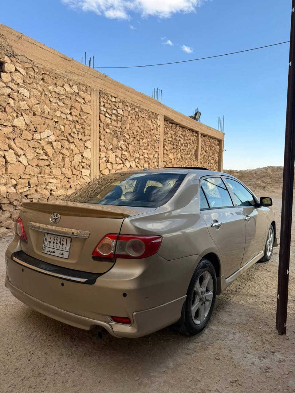 كورلا 2009 للبيع
فتحه 
محرك 1800
محرك 100 بل 100 
كير 100 بل 100 
صدر 60 بل 100 
صبغ ثلاث قطع 
شرط التحويل 
الك الفحص 
السعر 100 شبه نهائي السعر 
مكان السياره حديثه 
***********
