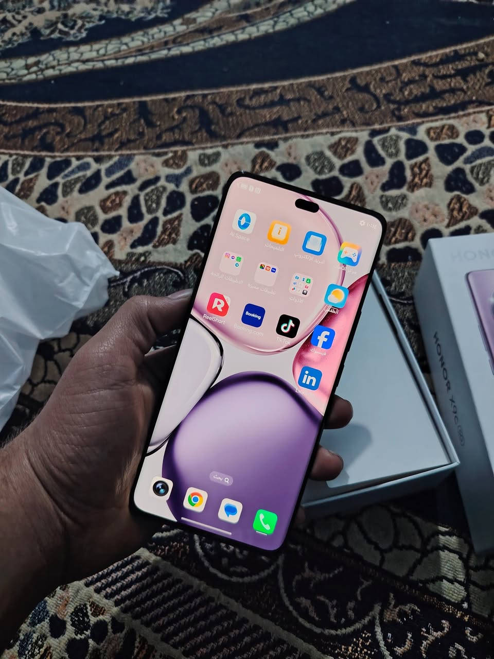 سلام عليكم
هونر x9c 5G مستخدم 
للبيع الجهاز اخو الجديد حيل نضيف زلغ مابي مرايه
مستخدم قليل نضافه الف بل ميه
ذاكره 256 عشوائية 8+8 يعني 16
الجهاز كامل ملحقات كارتونه + كفر + شاحنه 120 واط
سعره 260 الف مجاله كلش بسيط حك الجيه
مكاني بغداد السيديه *********** واتساب
