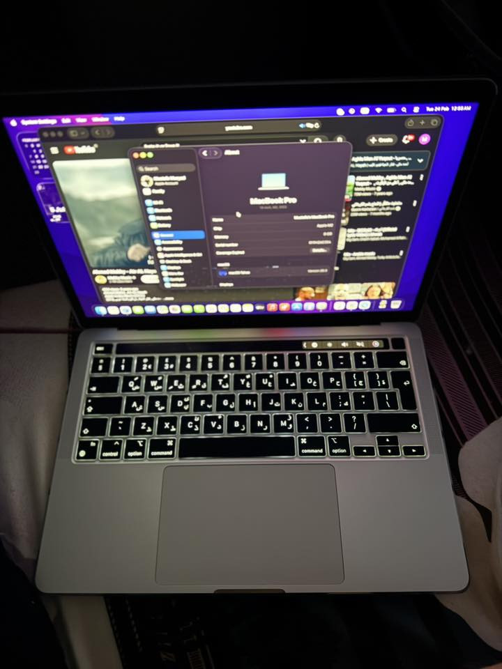 السلام عليكم

ماك بوك برو ام ٢
لون سبيس كري
شرق اوسط
باكيتها وغراضها كلها كاملة
شخطة وحده ما بيها
وياها كفر حماية من الاسفل والضهر

للبيع بسعر ٩٠٠ قفل
بغداد 
***********
