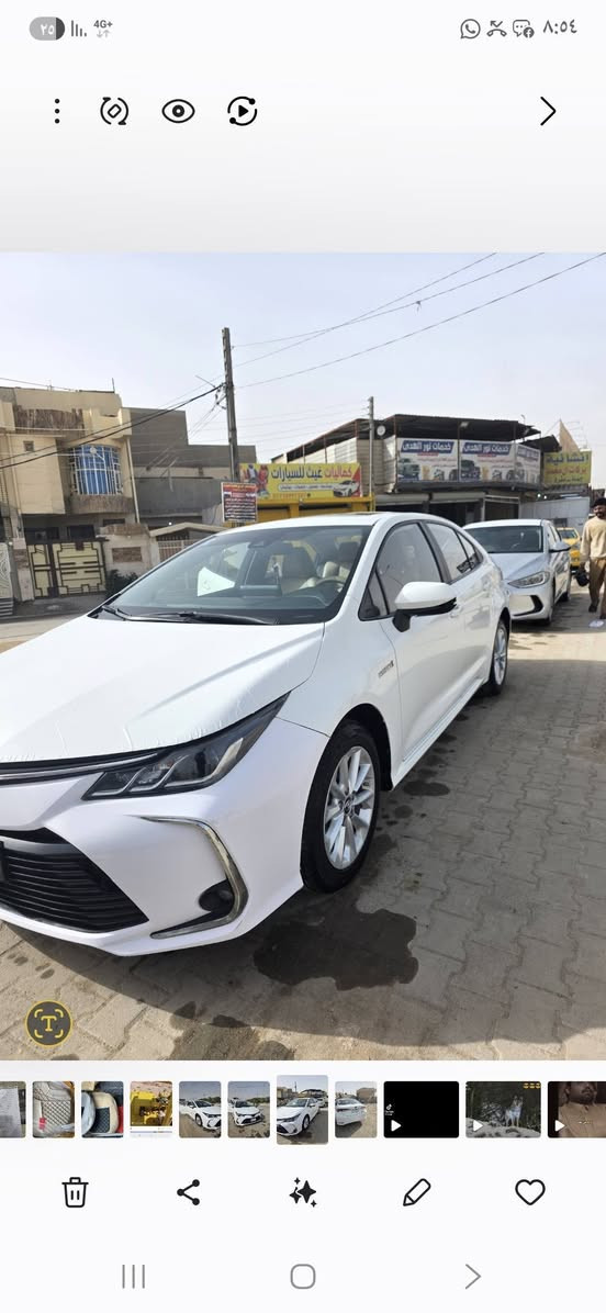 للبيع كورلا موديل 2022 سياره مكفول كفال عام عدا سونار ملته رقم بغداد مدوار ثاني يوم سعر 140  ***********
