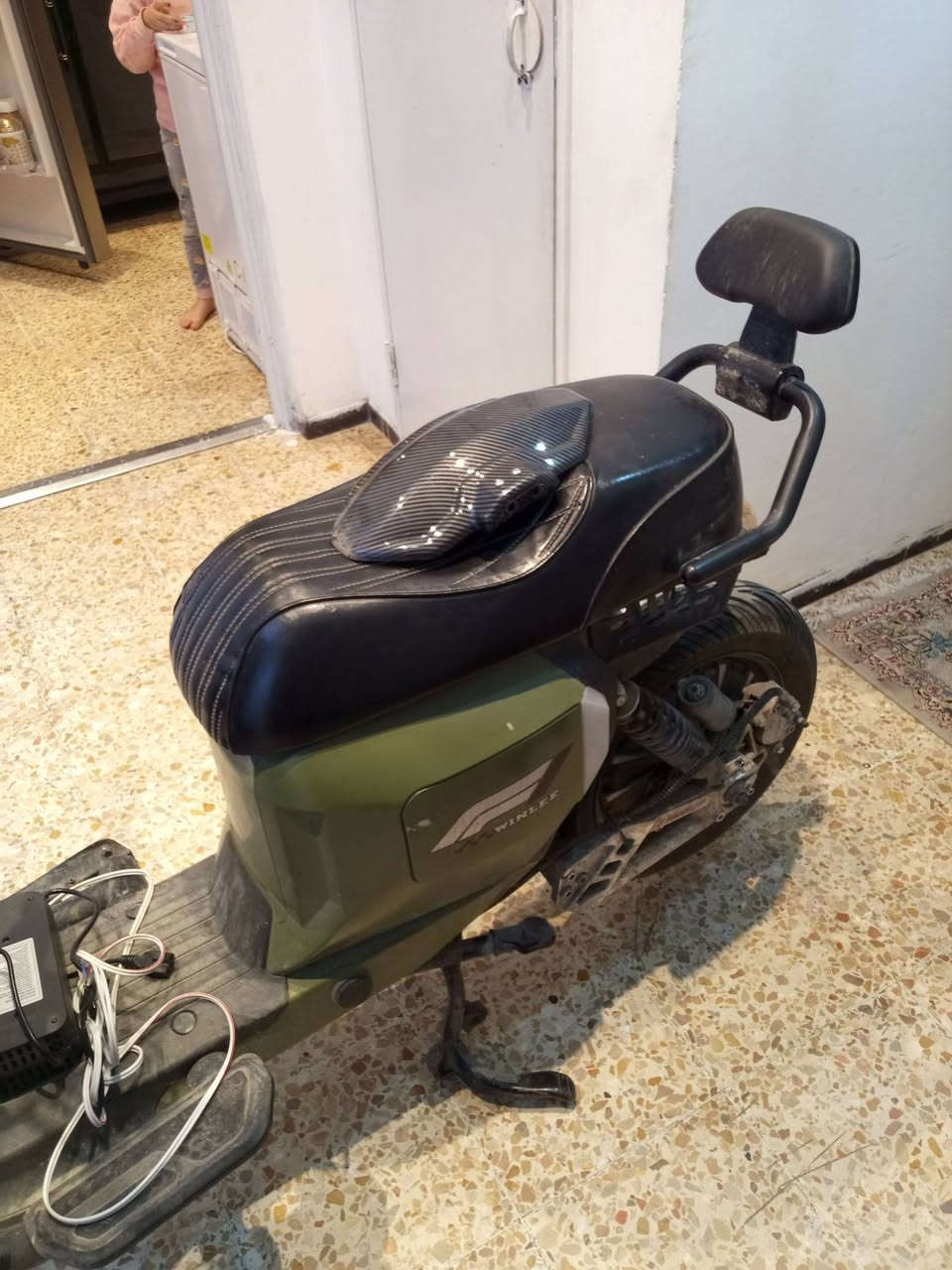 دراجة شحن محدثة بطاريات 6 بحالة ممتازة للبيع موجودة بالصالحية السعر المطلوب 950 وبيها مجال قليل ***********
