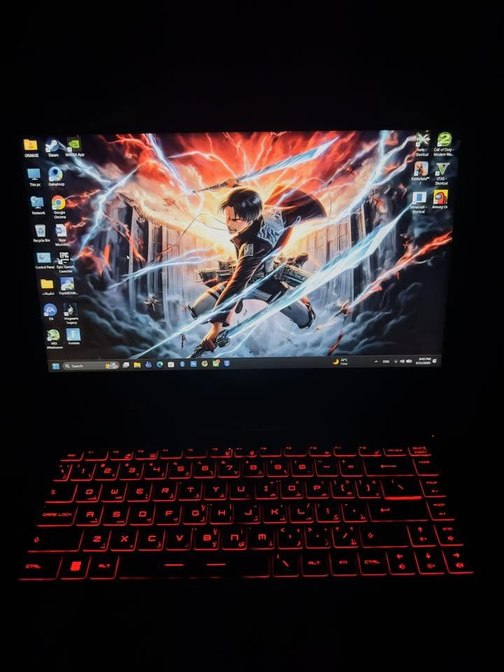 عندي لابتوب اريدة مراوس وي pc
هاي مواصفاته الله شاهد بعده بالباكيت بس اريد اخذ pc  مراوس 

msi gf63 
كوراي 5 جيل 12H
شاشة 15،6 144h
رام 16 (طورته)
هارد 1 تيرا m.2 (طورته)
هارد 1 تيرا hdd 
كرت داخلي 8 كيكا
كرت خارجي 2050 rtx
 نضيف جداً شخط مابي مستخدم 3 اشهر حتى كارتونه ويا حتى اللزكات بعدهن بي
على لعبة ضخمة مثل هوجورتس ليجسي جداً متطلبة ع الكرت و الفيرام مال كرت
على اعدادات high full hd
50-60 فريم ثابته رغم انو اني قافلها ع 60 يعني تصعد ل اكثر من 60 فريم
الحرارة كدامكم ممتازة للعلم هاي بدون مروحة تبريد
***********
