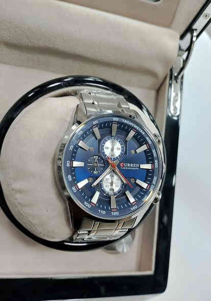 ساعة CURREN
ضد الماء 
جميع السناتر شغاله 
بسعر 30 ألف 
يوجد توصيل لجميع المحافضات 🛵 
***********
