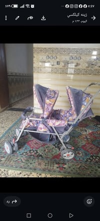 عربة طفل ثنائية • استعمال قليل