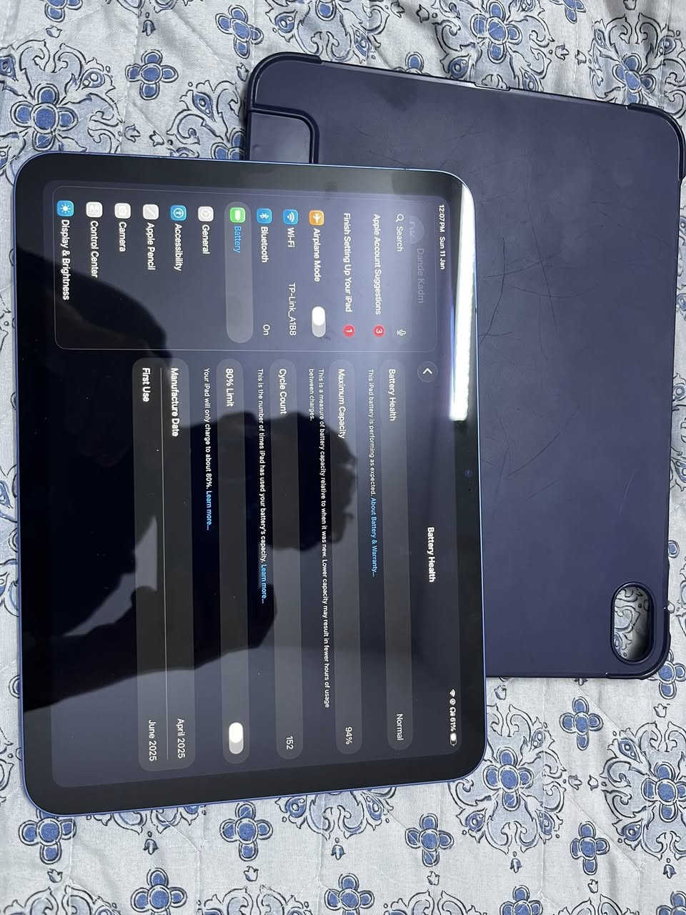 ايباد ابل ١١ ١٢٨ جيجا بطارية ٩٤٪؜ جهاز نضيف و استعمال قليل جدا ويا شاحنته الأصلية 

 ***********رقم 
سعره 460.000
