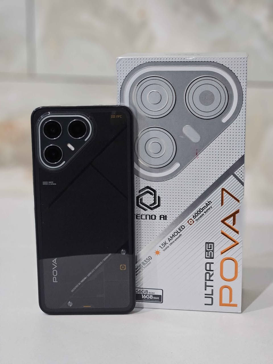 تكنو بوفا 7 الترا 5G 
ذاكرة 256G بطارية 100%🔋
شاشة 144Hz ببجي 120 فريم
الهاتف غني عن التعريف بموصفات عملاقة وشاحن 70W ويدعم الشحن السريع واللاسلكي ومخصص للالعاب و البرامج القوية ، استخدام شهرين
مع كافة ملحقاته 
هاتف جديد .
السعر خاص 

واتساب فقط *********** النجف, العراق
