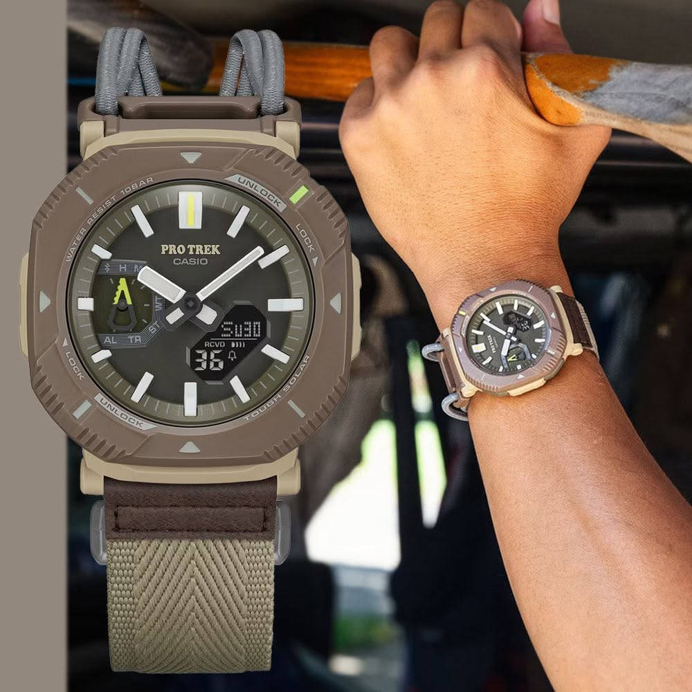 PRO TREK

متوفر وكالة

قطر 46

سولار 

ميزة الاتصال بالهاتف الذكي
رابط الهاتف المحمول (اتصال لاسلكي باستخدام تقنية Bluetooth®)

مؤقت تلقائي
ضبط بسيط للساعة
يوجد ما يقرب من 300 مدينة تستخدم نظام التوقيت العالمي
الزمان والمكان
محدد موقع الهاتف

تنبيه لمدة 5 أيام
إشارة زمنية

ضاءة LED مزدوجة

تقويم أوتوماتيكي بالكامل (حتى عام 2099)

وبيها هواي موصفات بعد 

توجد خدمة توصيل 

***********
