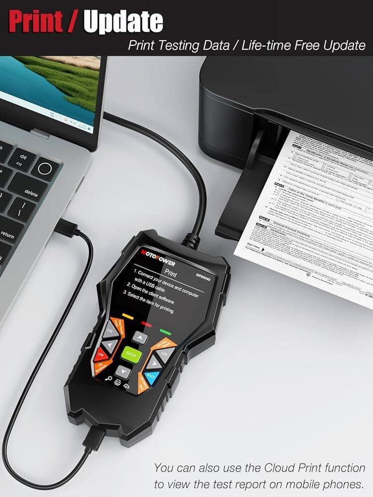 45 الف مع التوصيل
جهاز MOTOPOWER MP69040 
الذي يظهر في الصور هو ماسح ضوئي (OBD2 Scanner) متطور مخصص لفحص أعطال المحرك وقراءة البيانات الحية للسيارات. إليك التفاصيل الكاملة حول أنواع السيارات المتوافقة معه والوظائف التي يوفرها:
أنواع السيارات المتوافقة
يعمل الجهاز مع معظم السيارات التي تدعم بروتوكول OBDII، وتعتمد التوافقية بشكل أساسي على سنة الصنع والمنشأ:
• السيارات الأمريكية: الموديلات من سنة 1996 فما فوق.
• السيارات الأوروبية: الموديلات من سنة 2003 فما فوق.
• السيارات الآسيوية: الموديلات من سنة 2008 فما فوق.
• الشاحنات الخفيفة وسيارات الدفع الرباعي (SUVs): المتوافقة مع معايير OBD2 و CAN. وظائف الجهاز الأساسية
يحتوي هذا الموديل (MP69040) على قاعدة بيانات ضخمة تضم أكثر من 100,000 رمز عطل (DTC)، ومن أبرز مميزاته:
• قراءة ومسح الأعطال: قراءة أكواد "Check Engine" ومسحها لإطفاء لمبة الماكينة.
• البيانات الحية (Live Data): عرض أداء الحساسات مباشرة (مثل حرارة المحرك، سرعة السيارة، وتدفق الهواء) بشكل نصي أو رسوم بيانية.
• اختبار الجاهزية (I/M Readiness): زر مخصص للتأكد من جاهزية السيارة لاختبار الانبعاثات (Smog Test).
• معلومات المركبة: استخراج رقم الشاصي (VIN).
• اختبار البطارية: فحص جهد البطارية (Battery Voltage Test).
• اختبار حساس الأوكسجين (O2 Sensor): لمراقبة كفاءة احتراق الوقود.
نصائح إضافية للاستخدام:
1. التحديثات: الجهاز يدعم التحديثات المجانية مدى الحياة عبر منفذ USB Type-C من خلال ربطه بجهاز كمبيوتر (نظام ويندوز).
2. اللغة: يدعم الجهاز 10 لغات مختلفة يمكنك تبديلها من الإعدادات.
3. السرعة: مزود بمعالج أسرع بـ 6 مرات من الموديلات الأقدم، مما يعطيك نتائج فورية.


**إذا كنت صاحب هذا الإعلان وتريد حذفه لأي سبب، رجاءا أرسل رسالة إلى الدعم الفني**