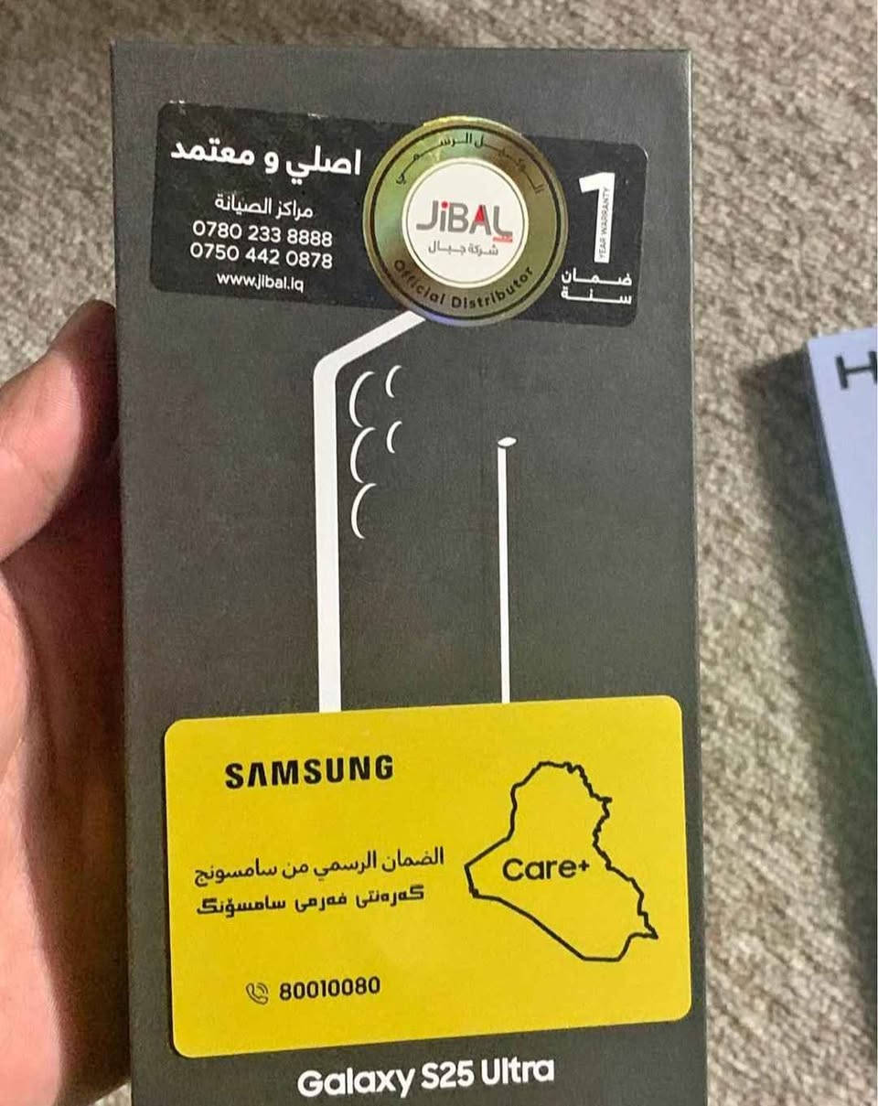 S25Ultra  ram 12/256GB  
زەمانی جبالە کە م بە کار هاتووە   شوێنم کە لار  گەیاندنم نیە. 
نرخی١،٢٥٠ هه زار كالار, السليمانية


**إذا كنت صاحب هذا الإعلان وتريد حذفه لأي سبب، رجاءا أرسل رسالة إلى الدعم الفني**
