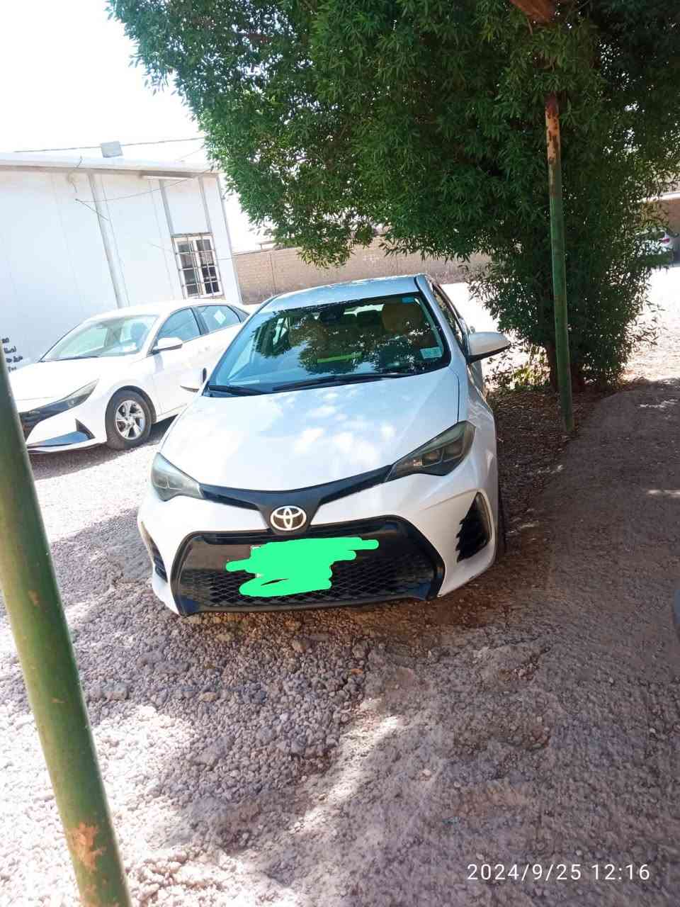 السلام عليكم 
بيع مستعجل سعر مناسب 
كورلا 2018محدثه بجم 2019
بابل باسمي  سياره جاهزه ونضيفه من كير ومحرك وحداديه
تبديل جاملغات الاماميه ولبنيد نفسه مصبوغ
 ماشيه 116ميل وقابل للزياده مواصفات LE 
كامره 390درجه تحكم ستيرن لجهتين مثبت سرعه وتحديد مسار 
محرك 1800
سيارة جديده وربع مال ذب عليها مال بيت كلش نظيفة 
مكاني بابل مركز ***********
