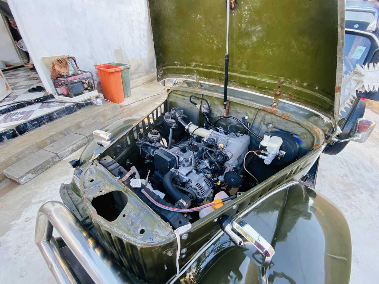 جيب بدون محرك ونجي كير اوتماتيك اكسل فاره بريك دسك استيرن باور صبغ وتعمير جديد سعره 4,300مكاني جلولاء ***********
