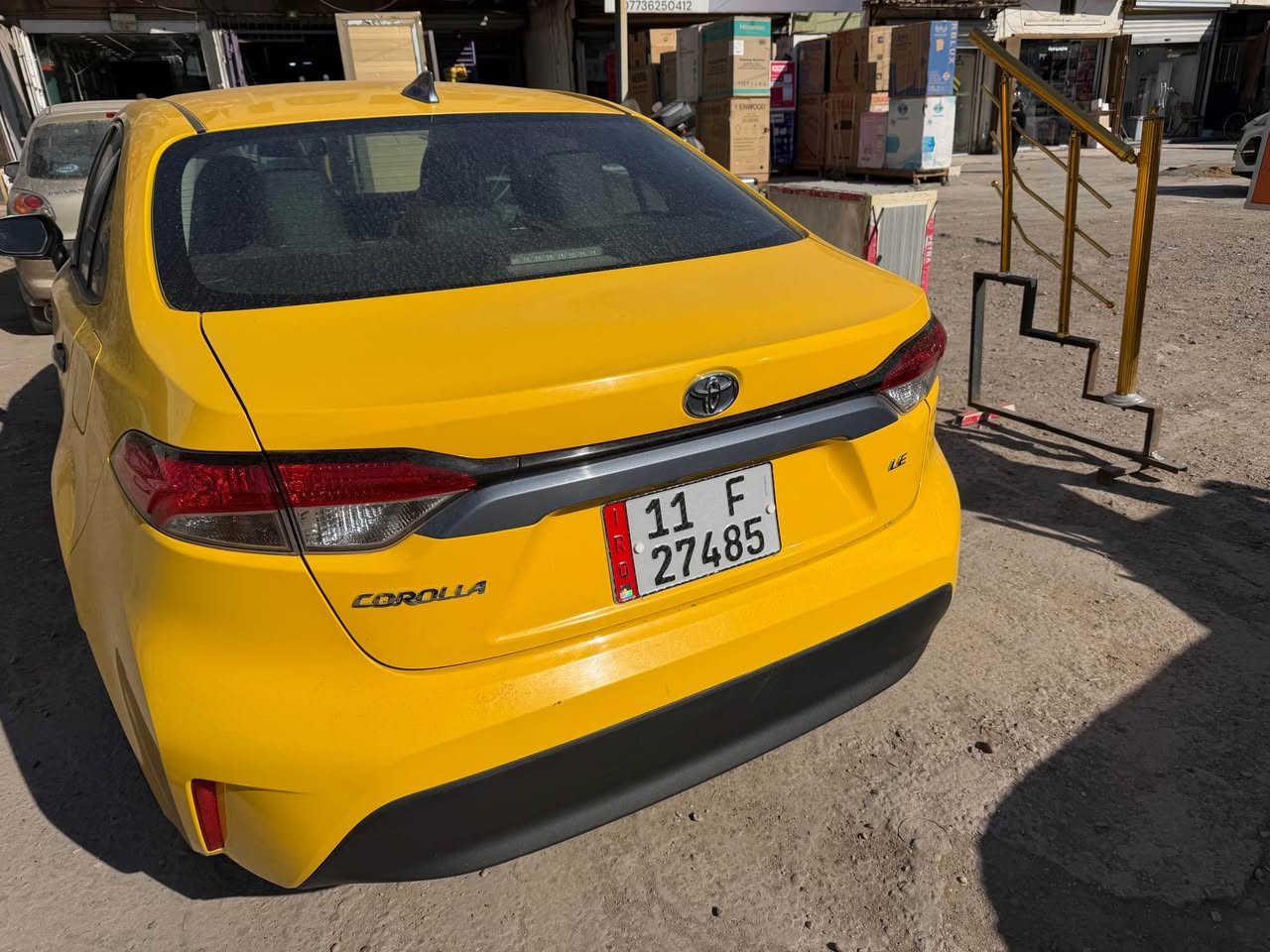 كورلا تكسي رقم بغداد انكليزي بدون ايرباك محرك 2000بانزين صور الحادث مرفقه شاشه كامره حساس هند ابريك كهرباء سياره جديده لك تحويل ثاني يوم هزه سنويه جديده هيئه مصفره السعر 163بيه مجال قليل مكان السياره بغداد اتصال*********** بغداد, العراق
