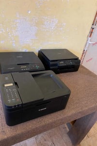 طابعتين • براذر وكانون • شغالات بدون كيبل