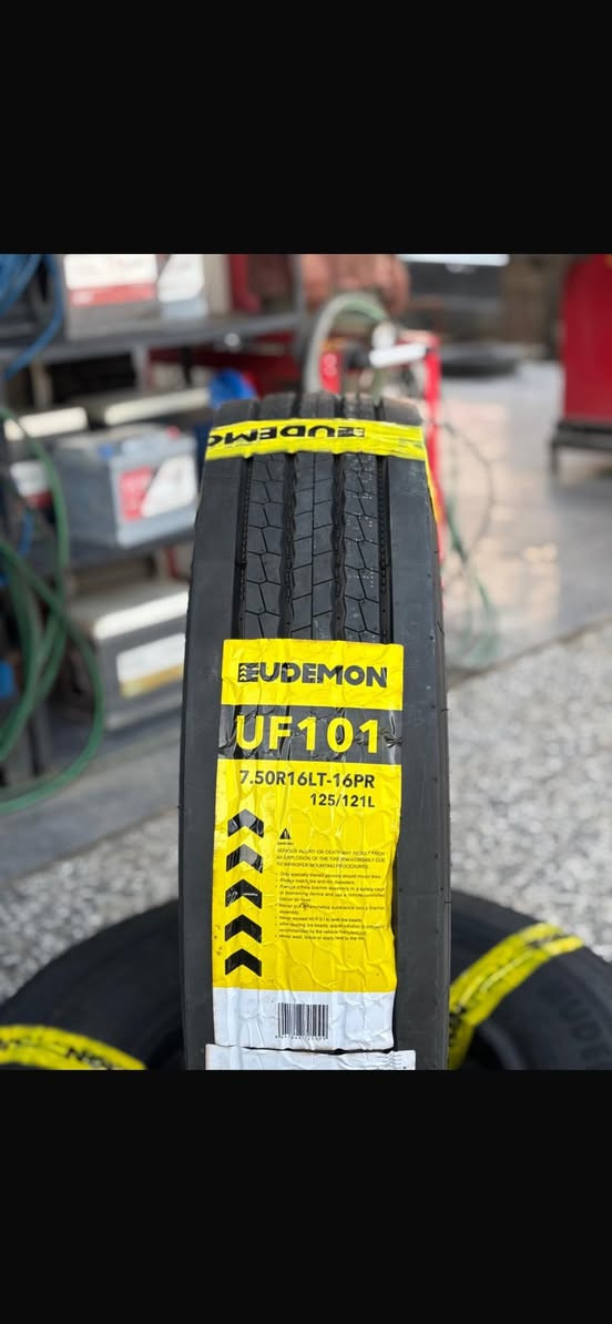 إطارات EUDEMON UF101 🚛
📍 بغداد مجمع مشن
📏 القياس: 7.50R16LT
⚙️ المواصفات: 16 طبقة (16PR) للأحمال الثقيلة.
للاستفسار: [ ‭0770 805 5285‬] 📞
