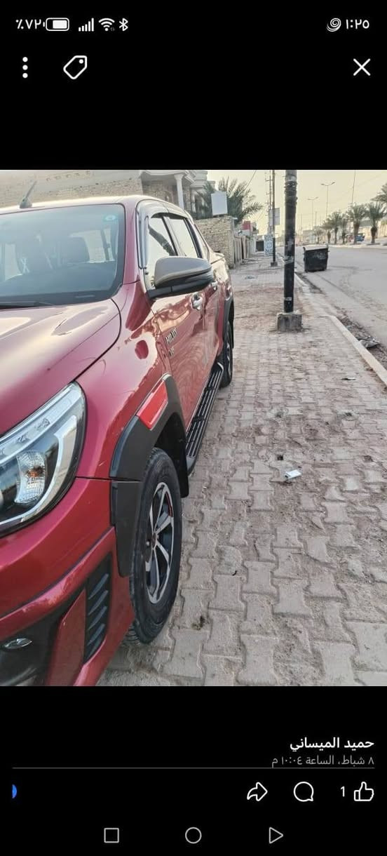 السلام عليكم تيوتا هايكلوس موديل 2020سياره مكفوله كفاله عامه باقي المواصفات معروفه فول سعر 320 وبيه مجال رقم صاحب سياره الستفسار ***********
