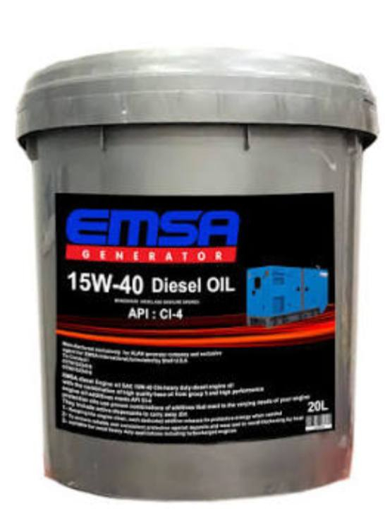 نوع الزيت: زيت محرك ديزل تقليدي (Conventional Diesel Engine Oil).
20W-50 درجة اللزوجة:، وهي لزوجة مناسبة للظروف الجوية الحارة وتوفر حماية جيدة للمحركات القديمة أو ذات الأداء الشاق.

تصنيف API: حاصل على تصنيف API CI-4، وهو تصنيف عالي الجودة لمحركات الديزل يضمن حماية ممتازة ضد التأكل والترسبات.

نوع الزيت الأساسي: زيت بكر 100% (Virgin Oil 100%)، مما يعني أنه غير معاد تدويره.

الاستخدام: مصمم لمحركات الديزل والبنزين (Monograde Diesel and Gasoline Engines)، ومناسب للمحركات المزودة بمحول حفاز (Catalytic converter).

المميزات الإضافية:

يحتوي على عوامل تنظيف نشطة (Active Cleansing Agents) للحفاظ على نظافة المحرك.

مصمم للأداء العالي (Peak Performance).

تركيبة خاصة للتحكم في الأدخنة (Fume Bar).

الحجم: العبوة سعة 20 لتر.
سعر العبوة 90.000
***********
***********
