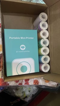 طابعة جديدة • ٨ رولات ورق • طابعتين