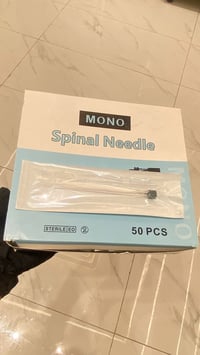 إبرة تخدير نصفي • معقمة • مقاسات مختلفة
