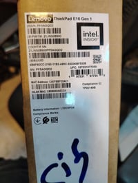 لابتوب جديد جديد بالباكيت اسمها lenovo thinkpad e16 gen 1 كوري 5 الجيل...