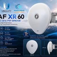 AirFiber AF XR60 • ٥.٤ Gbps • ١٥ كم