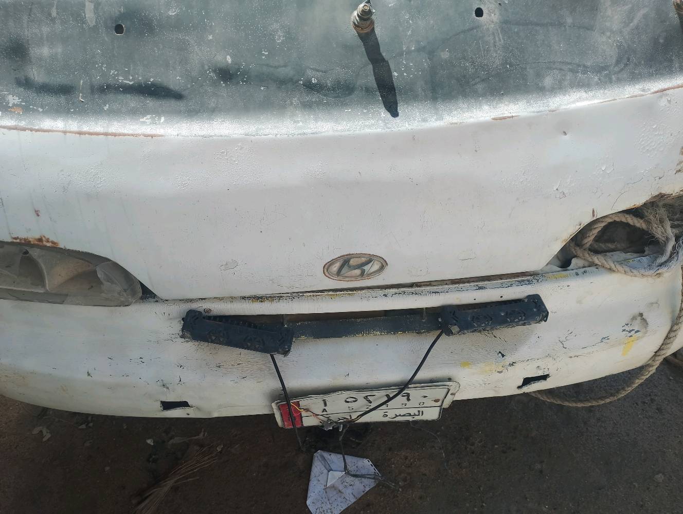 كيه هونداي 14 راكب مكينه ونجي 6 نواقص كهربائيات كلشي شغال اتوماتيك بنزين موديل 96 رقم ابيض بصره راعي موجود بابو الخصيب أبيعها تفصيخ أو كومه حديد 