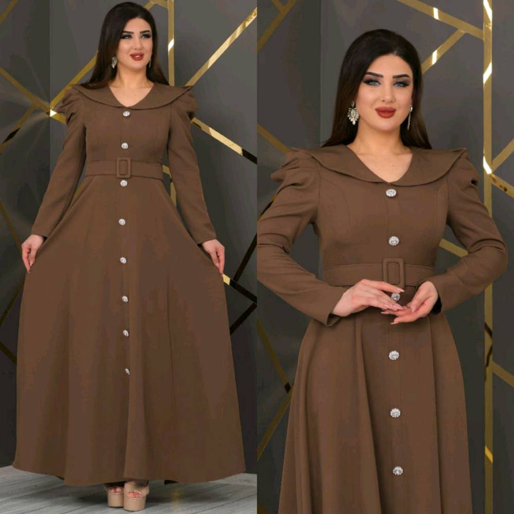 فستان جميل وانيق يحتوي ع جميع القياسات