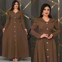 فستان جميل وانيق يحتوي ع جميع القياسات