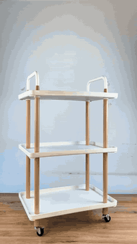 الاستخدامات  تُستخدم كطاولة تخزين وتنظيم متعددة الاستخدام داخل المنزل....