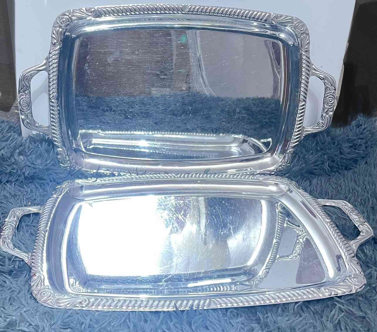 (تبقى الوعود مجرد كلام حتى تثبتها المواقف )
مساء الخير والسعاده عليكم جميعاً
صواني عدد (٢) ستانلس ستيل ثقيل جداً غير مستخدم معروض فقط استيراد الاسواق المركزيه ام اليدات حجم كبير قياس الطول ٥٥ سم والعرض ٣٣ سم السعر خاص لطفاً يوجد توصيل لكل محافظاتنا الحبيبه


**إذا كنت صاحب هذا الإعلان وتريد حذفه لأي سبب، رجاءا أرسل رسالة إلى الدعم الفني**