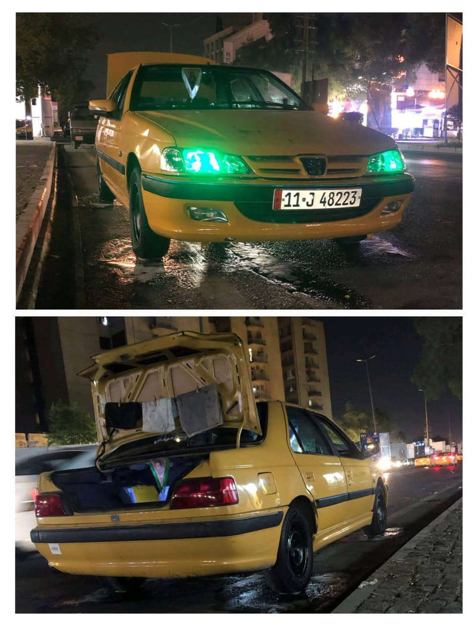 سلام وعليكم بيجو بارص مديل ٢٠١٥
سياره خير من الله كير مكينه ترايك وين ميعجبك 
 تبريد ثلج تدفئه اي نقص مبيهه دوشمه جديده رقم بغداد انكليزي بسمي مصفره من كلشي
تحويل ثاني يوم 
مكاني بغداد البياع تقاطع درويش 
رقمي ***********
السعر ٤٢وبيهه مجال للشراي
