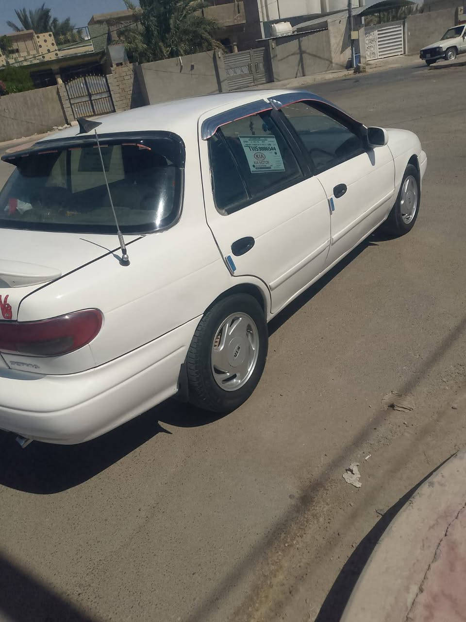 بعد التحية....
سيفية موديل 94 مصبوغه حزام جمالية صدر امامي خلفي نفظ 
مكينة صغيره مفتوح مكفوله الگير كفاله تخم تاير غرفة جيدة جدا رقم بغداد انكليزي بأسمي السنوية ل29 هزه ماساقطة السعر 38وبي مجال العنوان واسط الصويرة ***********
