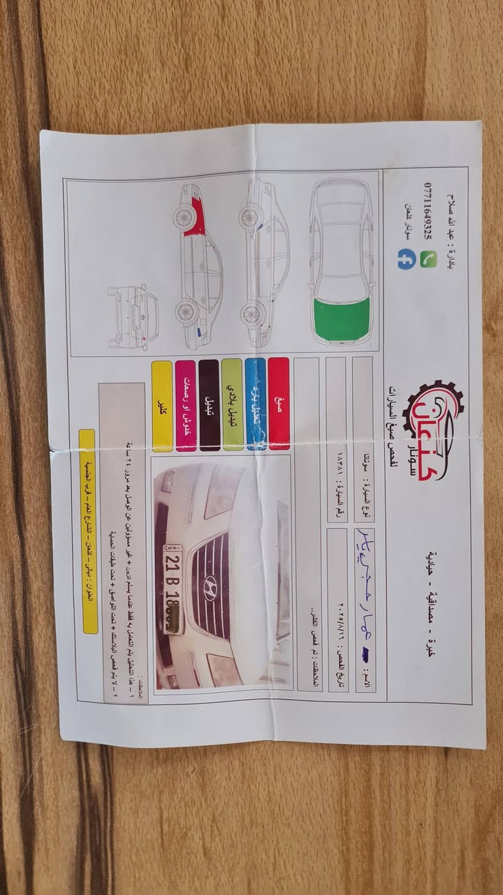 البيع سوناتا موديل 9 كوري رقم سليماني  دولي شرط تحويل محرك 2000 بيه قطعتين سونار موجود المكاني واسط الزبيديه ***********

